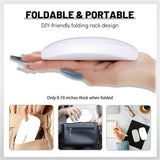 Aokitec Mini lampe UV LED, lampe à ongles gel UV, sèche-ongles portable pour tous types de vernis à ongles en gel, outil de durcissement en forme de souris, compact, léger avec câble USB (blanc)