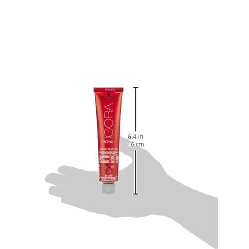 Schwarzkopf IGORA Royal Premium Coloration capillaire 6-68 blond foncé rouge chocolat, 1 paquet (1 x 60 g) Teinture capillaire Naty Shop