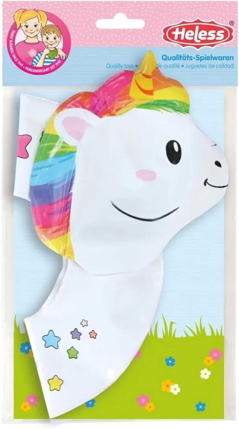 Heless 6601 - Bouée Henri Licorne pour poupées, taille 28-35 cm, pour s'amuser dans la piscine, le lac et la baignoire