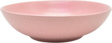 ECHTWERK Service de table vintage 12 pièces au design naturel « Blanka » Service de table élégant en grès texturé pour 4 personnes avec 4 assiettes plates, 4 assiettes latérales et 4 assiettes plates Rose