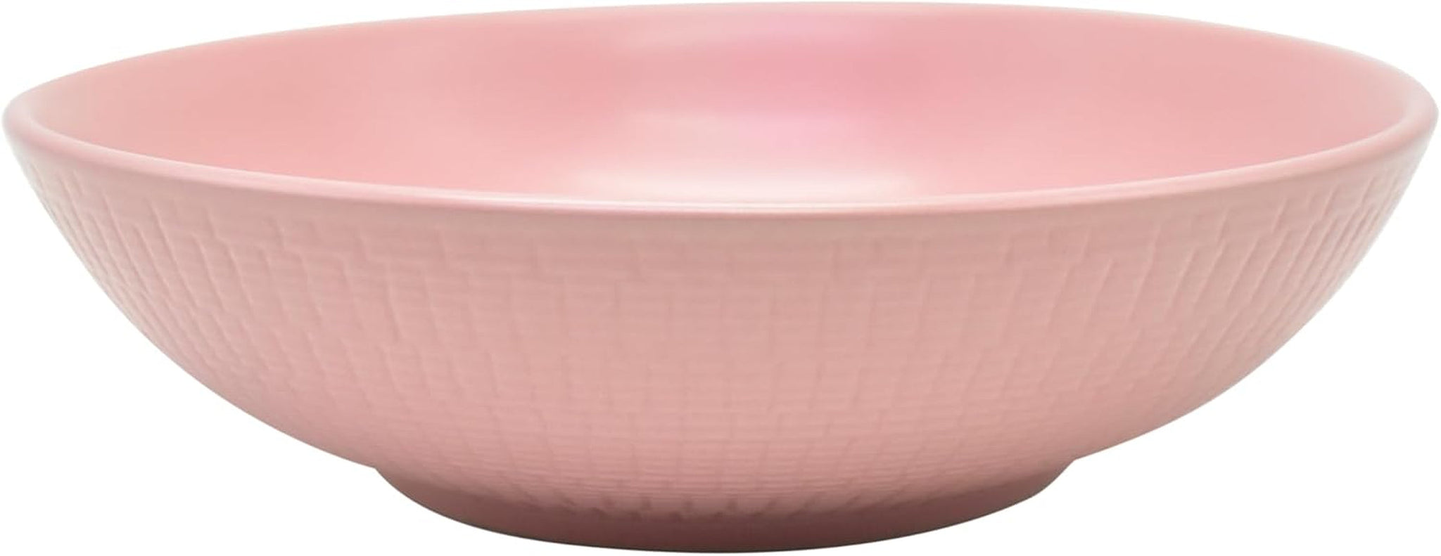 ECHTWERK Service de table vintage 12 pièces au design naturel « Blanka » Service de table élégant en grès texturé pour 4 personnes avec 4 assiettes plates, 4 assiettes latérales et 4 assiettes plates Rose