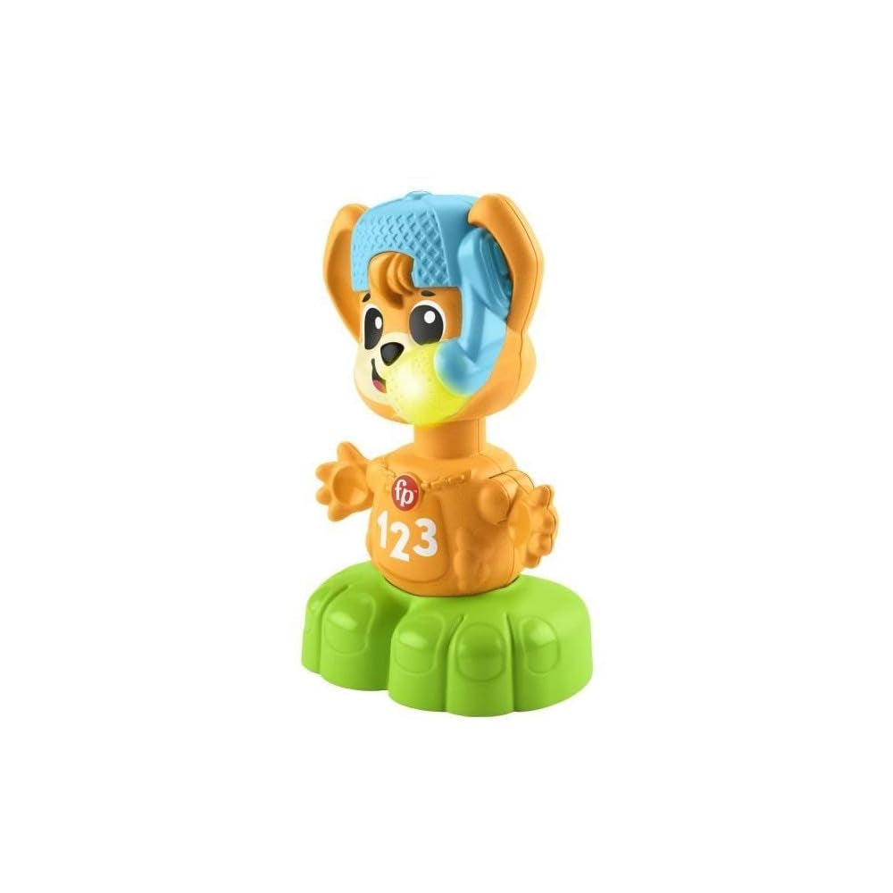 Jouet compteur renard Fisher-Price Sync Squad, jouet pour bébés et tout-petits avec musique et lumières interactives, dès 9 mois, version française, HYK94 Jucarii Bebe Naty Shop