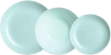 Service de table Pampille Turquoise Opale, 18 pièces - 6 personnes, turquoise
