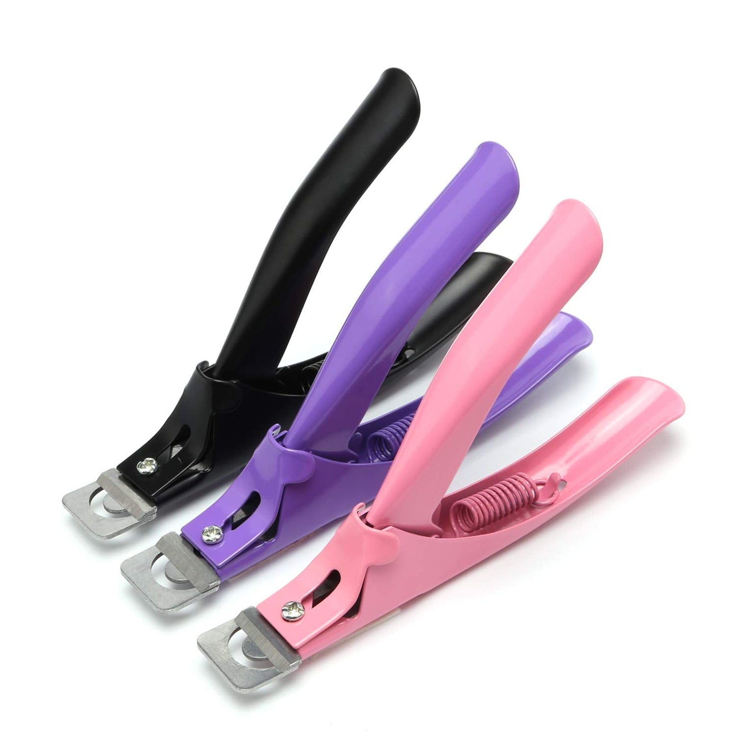MWOOT 3 Pièces Pinces à Faux Ongles Pinces à Ongles en Acrylique, Outil de Manucure Coupe-Ongles en Acier Inoxydable pour Ongles en Gel Artificiel Acrylique