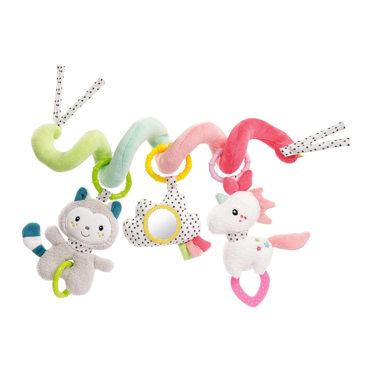 Fehn Activity Spiral Sleeping Forest - jouet pour poussette à toucher et à tenir - jouet pour bébé pour lit, parc, poussette et siège auto - jouet d'activité motrice pour bébés et tout-petits à partir de 0 mois Baby Toys Naty Shop Aiko Yuki