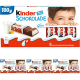 Kinder Chocolate - Barres de chocolat au lait fourrées - 1 paquet contenant 24 barres individuelles (24 x 12,5 g).