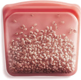 Sac Stasher Sac alimentaire réutilisable en silicone de qualité supérieure Sac à sandwich Transparent Durable Four Lave-vaisselle Congélateur Sac à déjeuner écologique Étanche 828 ml Boîtes de conservation des aliments Naty Shop Rouge