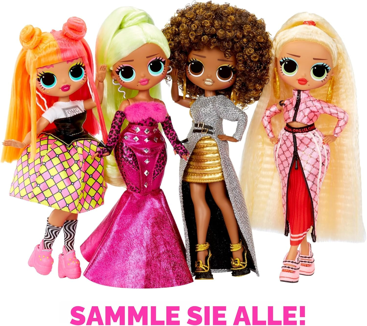 Mdr Surprise ! Poupée mannequin OMG - Article cadeau - Avec beaucoup de surprises, y compris des vêtements interchangeables et de fabuleux accessoires - Idéale pour les enfants de 4 ans et plus, Rose