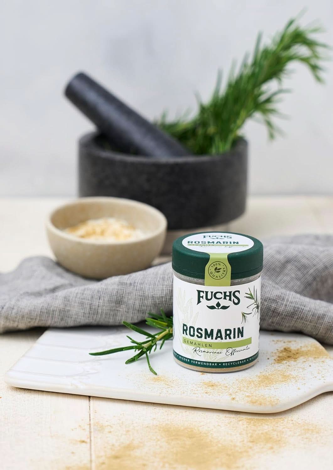 Fuchs - Romarin moulu - Pour assaisonner le poisson, la viande et les légumes, 30 grammes Condimente Naty Shop