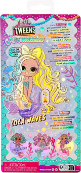 L.O.L. Surprendre! Tweens - Sirène Lola Waves - poupée mannequin avec queue qui change de couleur, aileron mobile et beaux accessoires - jouet pour enfants et collectionneurs à partir de 4 ans Naty Shop Dolls