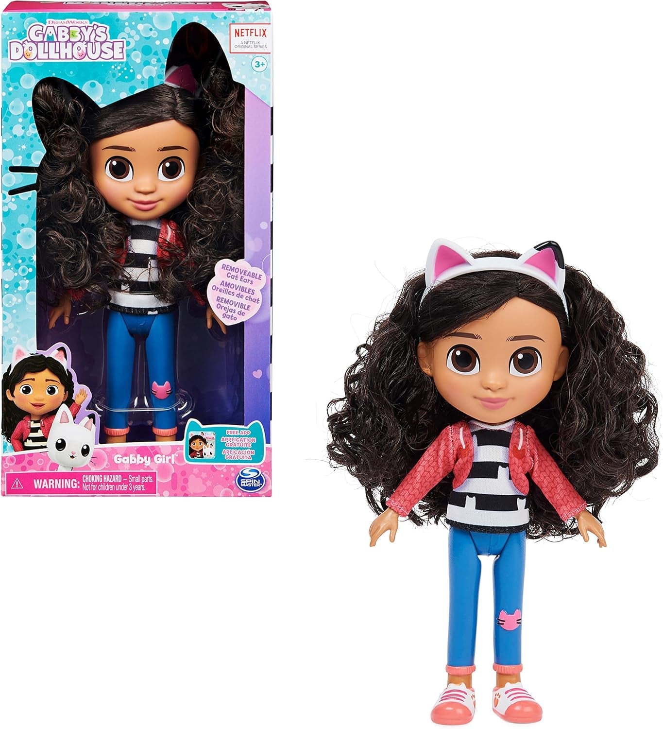 GABBY'S DREAMWORKS DOLLHOUSE - Poupée Gabby Girl de 20 cm, à partir de 3 ans