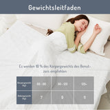 Couverture lestée Degrés de Confort 135X200Cm 7Kg, couverture thérapeutique anti-stress en 100% coton, couverture lourde Couverture lestée pour adultes Peut améliorer le sommeil et réduire le stress Degrés de Confort Lits et Couvertures
