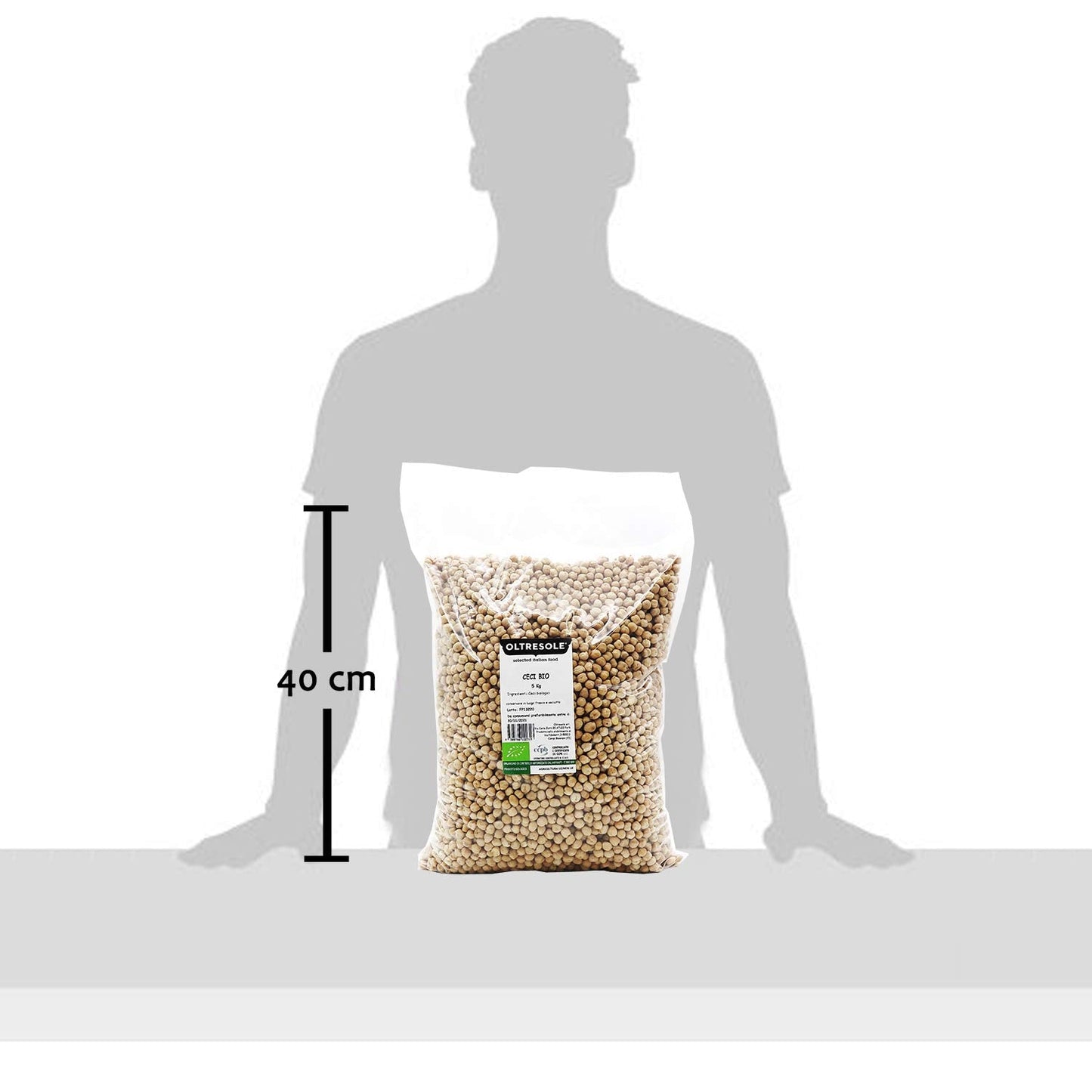, 5 kg Pois Chiches Bio, Légumineuses Séchées Bio issues de Culture Contrôlée, Céréales Naty Shop