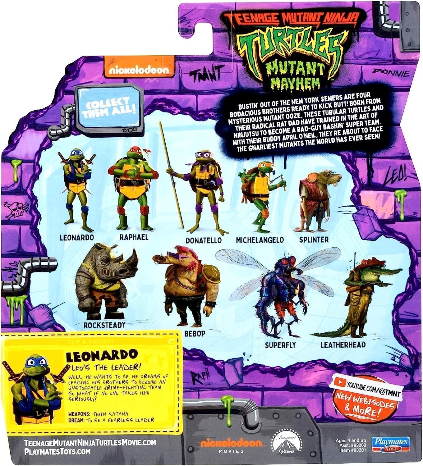 TEENAGE MUTANT NINJA Turtles - Figurine de base Leonardo Figurines Naty Shop