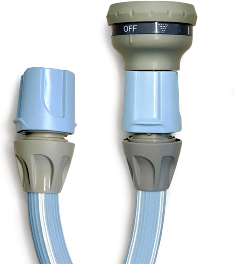 Magic Blue Tuyau d'arrosage extensible résistant aux nœuds et à la torsion de 10 mètres avec sac et buse de pulvérisation