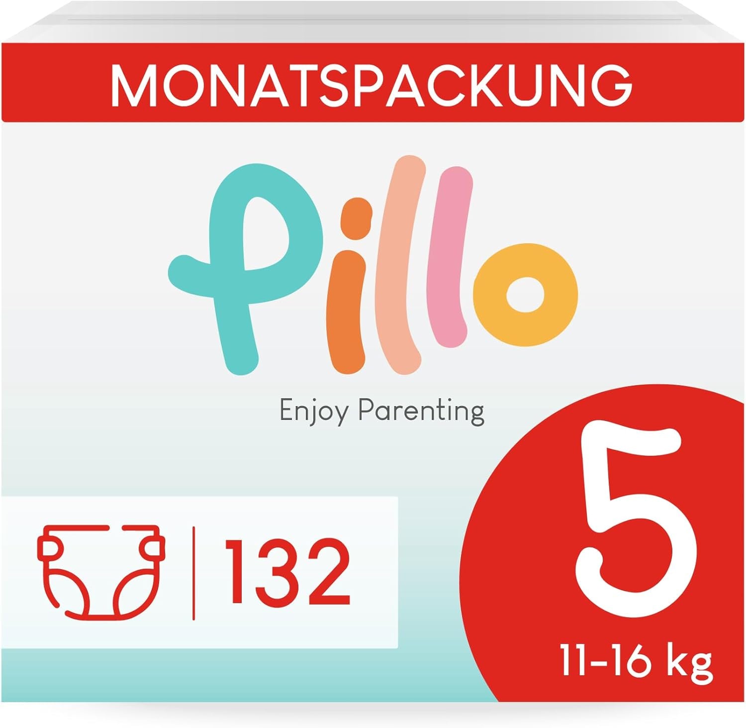 Couches Pillo 3 - Carton de 168 couches, 6 paquets de 28 couches chacun, taille 3 - Midi (6-10 kg) - Couches pour bébés