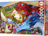 Educa - Puzzle de 1000 pièces pour adultes | Sant Jordi, Lily Brick. Dimensions : 68 X 48 cm. Comprend de la colle pour puzzle Fixpuzzle. Depuis 14 ans (19926) Puzzle Naty Shop