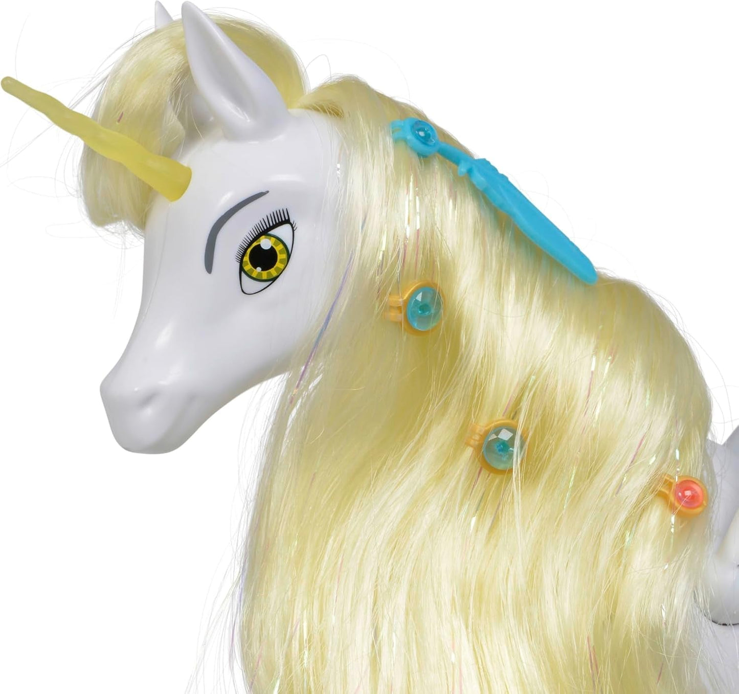 Simba 109480093 - Mia and Me Unicorn Onchao, avec ailes mobiles, pinces à cheveux, brosse coiffante, cheval jouet, poney, Centopia, à partir de 3 ans, rose