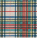 Serviettes en papier pour cocktail Dress Stewart Tartan, 20 par paquet