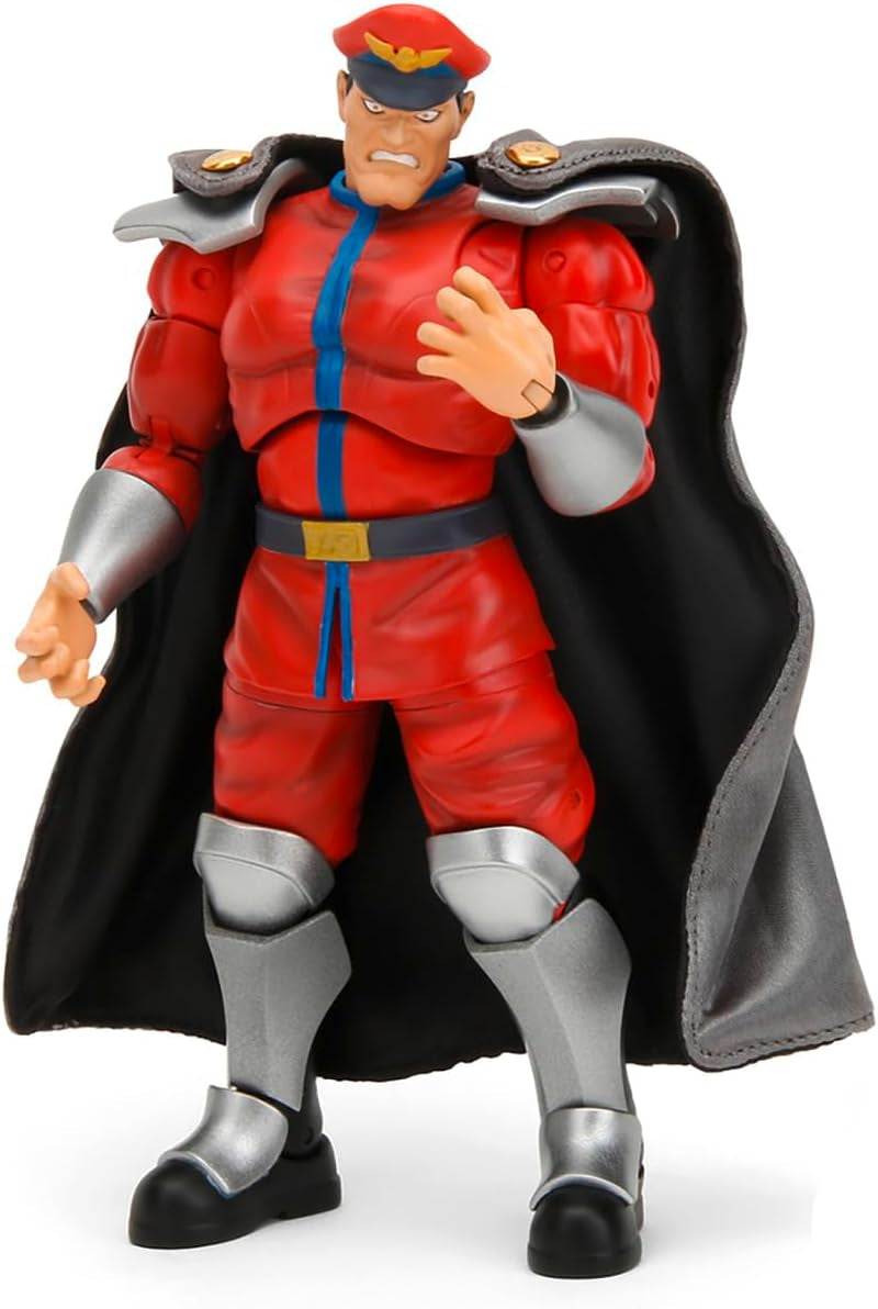 Jada Toys Street Fighter Figure Guile (15 cm) - Street Fighter 2 : The Final Challengers Figurine mobile à collectionner avec tête, mains et accessoires alternatifs, à partir de 13 ans Figurines Naty Shop M. Bison