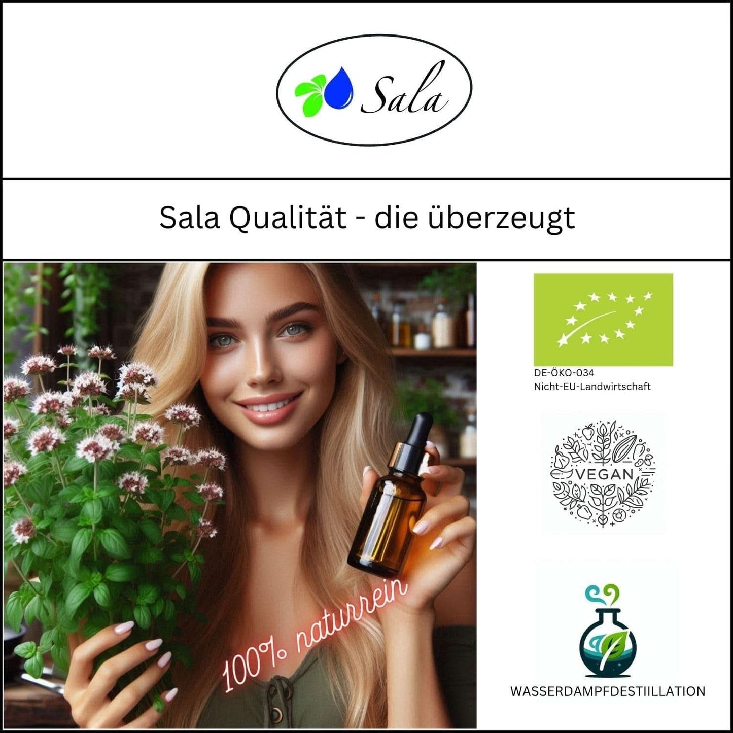Huile d'Origan Arôme Huile Essentielle d'Origan BIO - Pour consommation - 100% naturelle 30 ml Arome Naty Shop