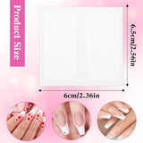 1620 pièces French Schablonen Nails,French Nail Schablone,Maniküre Schablonen,Selbstklebende Nail Art Sticker Frenchs For DIY Nageldesign Maniküre Dekoration Nageldesign Zubehör