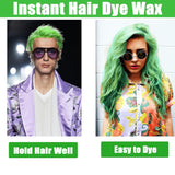 Cire capillaire temporaire verte, laque temporaire Crazy Green, boue semi-permanente lavable, coloration unique, pâte capillaire coiffante instantanée, couleur naturelle pour les fêtes, les activités et la teinture capillaire Halloween Naty Shop
