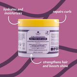 Masque capillaire pour cheveux bouclés de Nature Spell 400 ml - Enrichi en eau de riz et graines de lin, pour tous les types de boucles, sans sulfate Naty Shop Hair Mask
