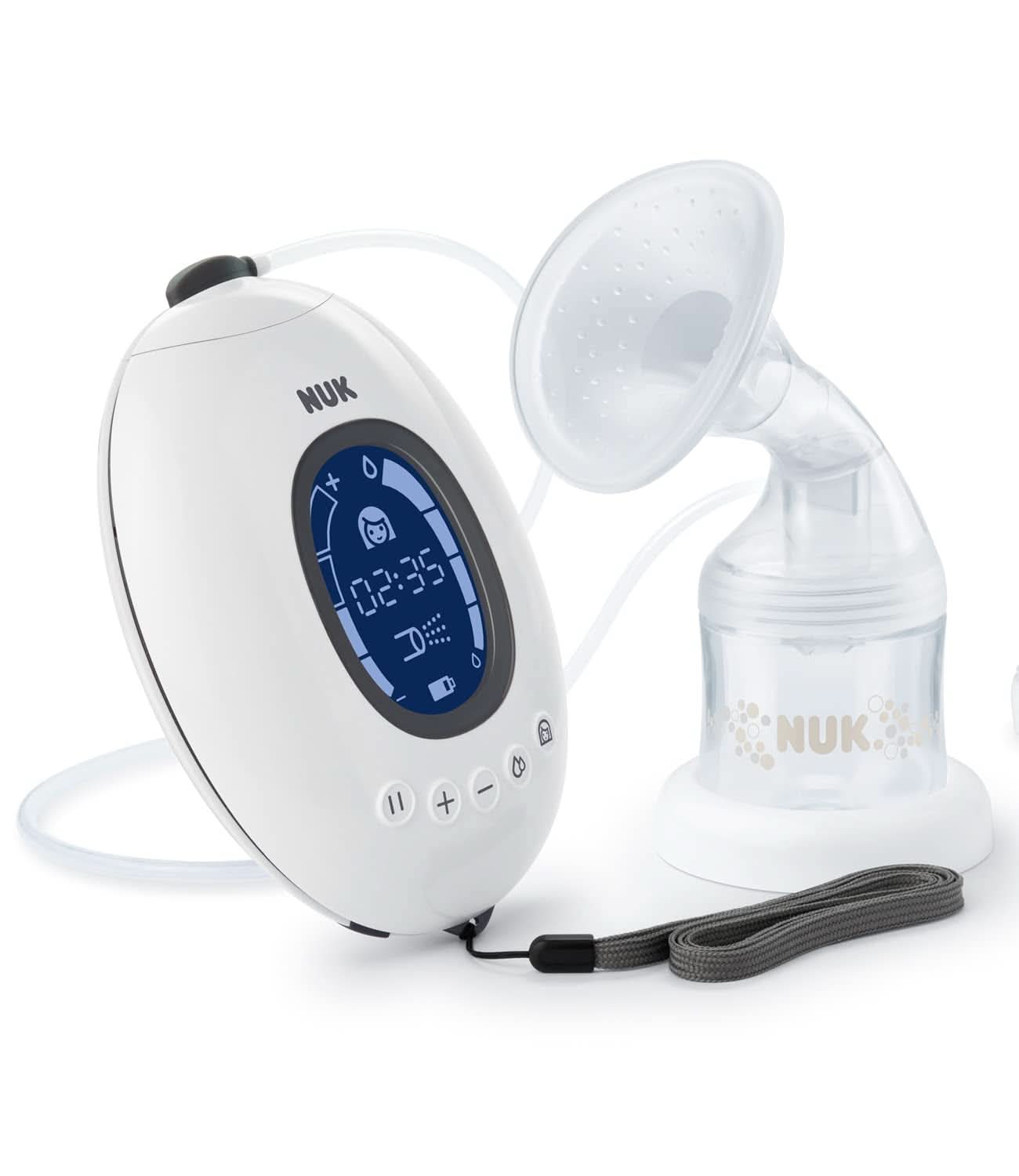 Tire-lait électrique double NUK Nature Sense | Avec batterie, écran LCD 2X récipients pour lait maternel de 150 ml Accessoires Alimentation et Allaitement Bebe Naty Shop Tire-lait