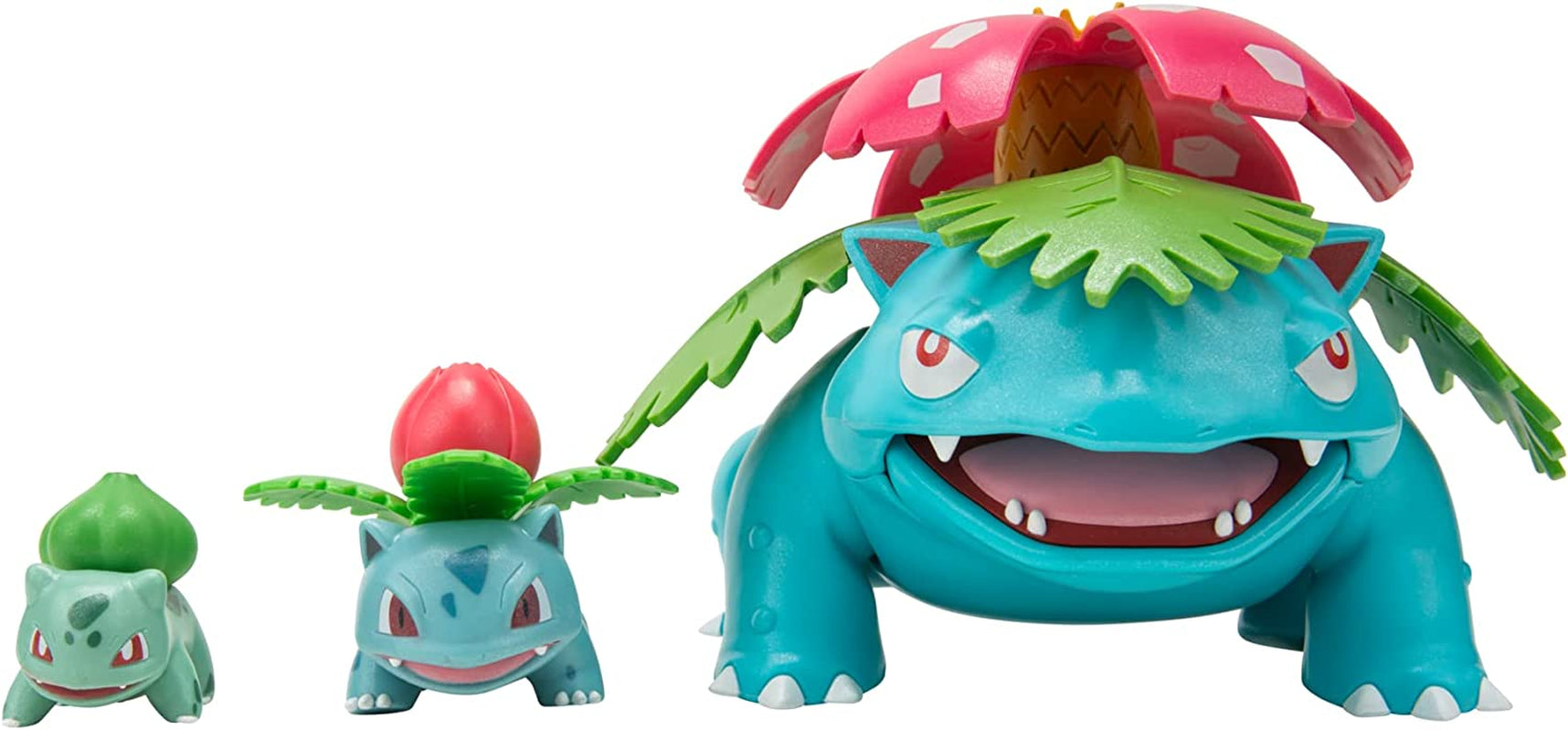 Pokémon PKW2778 Select 3-Pack avec Pichu et Pikachu et figurines de combat Raichu de 7,6 cm Evolution Multipack Style 2 Figurines d'action Naty Shop Bulbasaur 1, Ivysaur, Venusaur