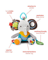 Skip Hop Bandana Buddies Jouet d'activité, Peluche pour bébés et enfants, Multicolore, Elephant Baby Toys Naty Shop