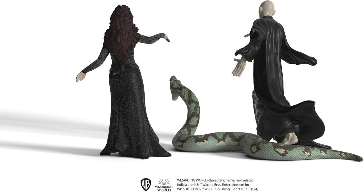 Schleich 42684 Lord Voldemort, Nagini & Bellatrix Lestrange, Dès 6 ans, HARRY POTTER - figurine de jeu, 21 X 16 X 18 cm Figurines Naty Shop