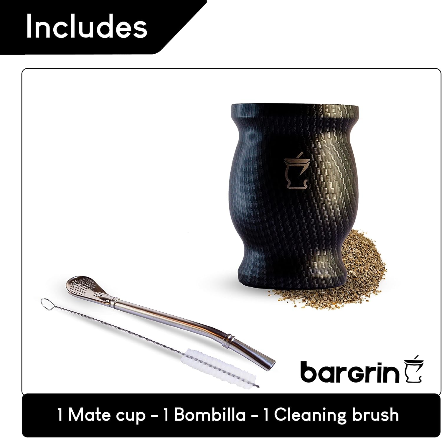 Mate Tea Set - Mate Mug - Mate et Bombilla Set - Tasses à thé - Double Wall Design Mate Mug - Yerba Mate Mug Set
