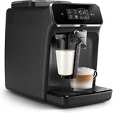 Machine à expresso automatique PHILIPS série 2300 - 4 boissons, écran tactile couleur moderne, système de préparation de lait LatteGo, SilentBrew, moulin 100% céramique, filtre AquaClean. Noir mat (EP2330/10)