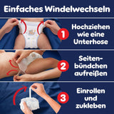 Les couches Pampers Night Pants taille 6, 138 pièces, 13 kg-19 kg, offrent une protection supplémentaire pour toute la nuit.
