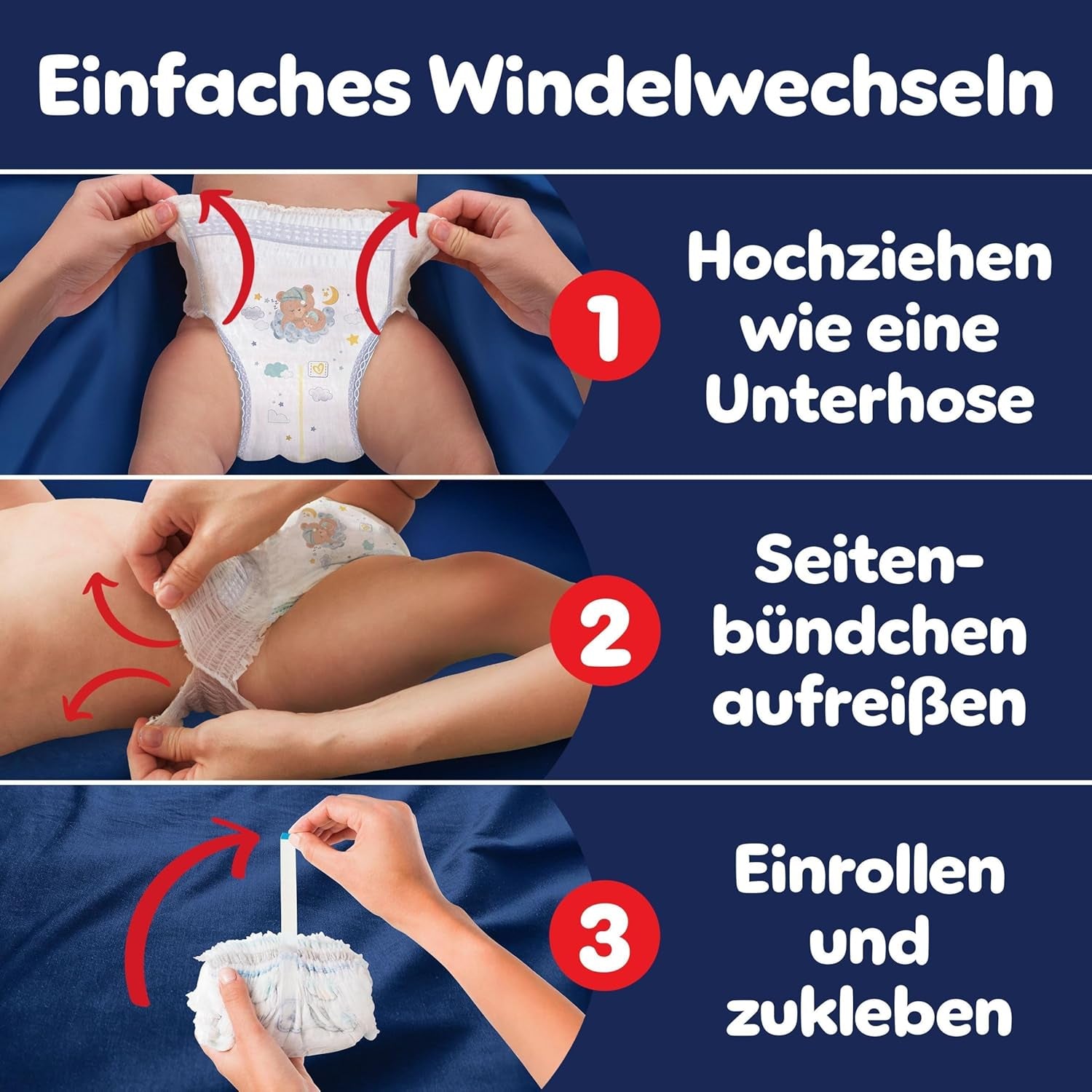 Les couches Pampers Night Pants taille 6, 138 pièces, 13 kg-19 kg, offrent une protection supplémentaire pour toute la nuit.