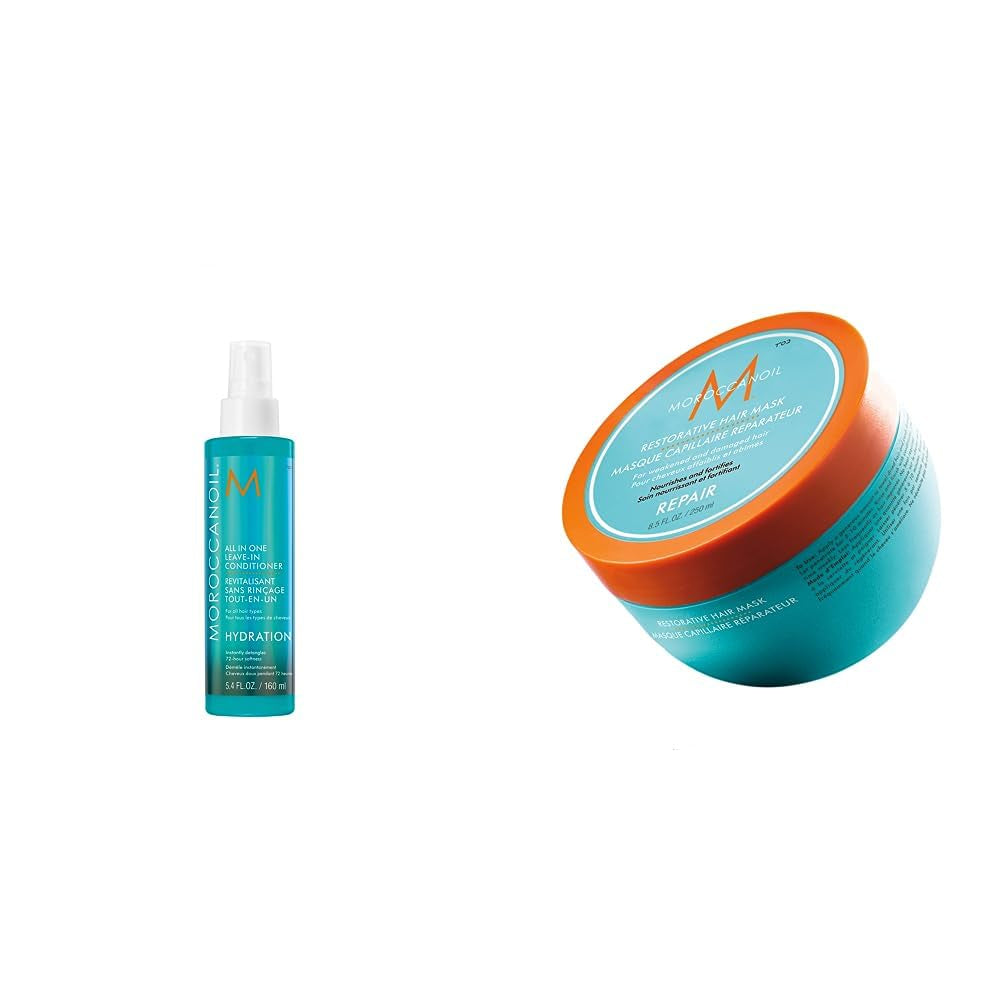 Masque Fortifiant Cheveux Marocain Naty Shop Masque Capillaire 250 Ml (1 Paquet) Pack Après-shampooing sans Rinçage 160 ml