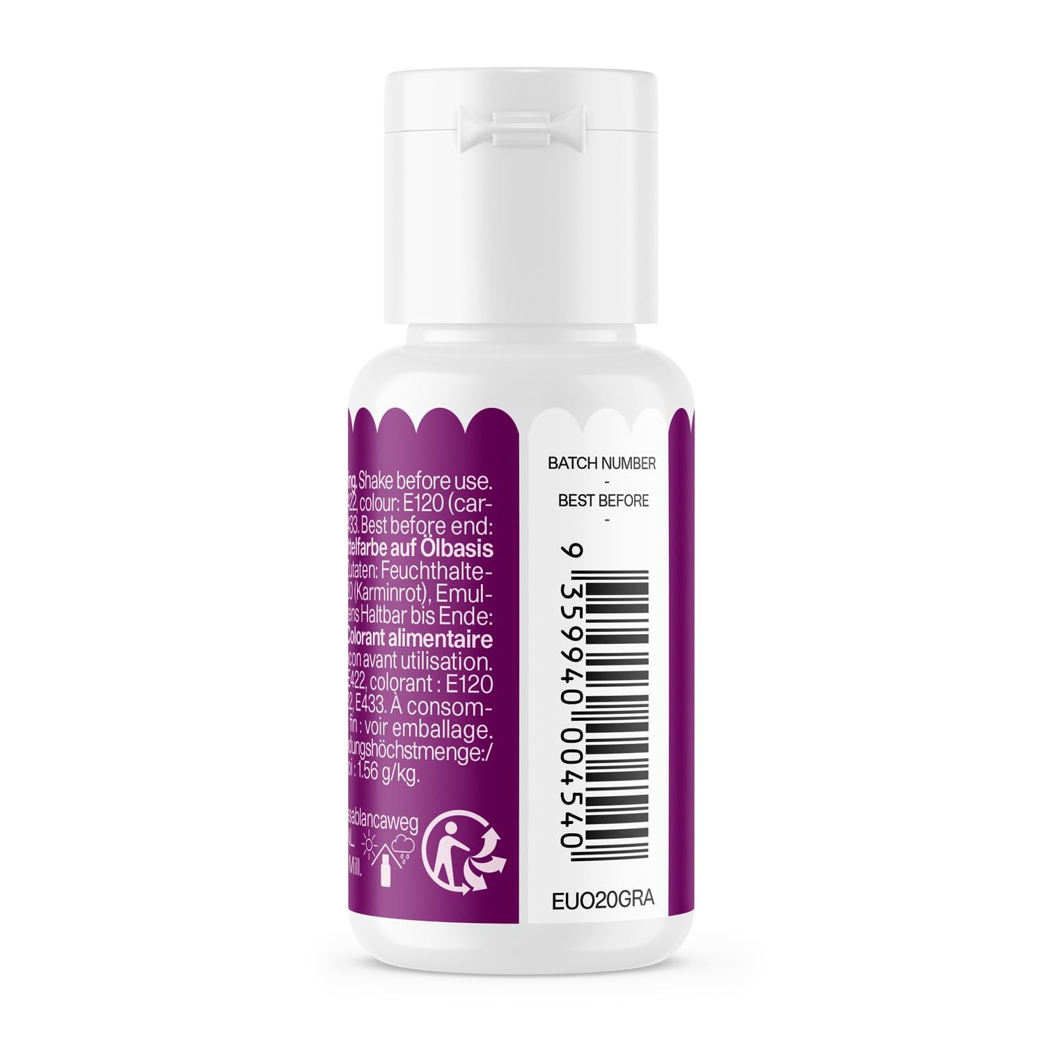 Colorant alimentaire à base d'huile de raisin Color Mill Oil Blend - Colorant alimentaire pour chocolat, fondant, muffins, gâteaux, pâtisserie, macarons - Colorant alimentaire pour décoration de gâteaux - 20 ml
