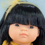 Poupée Miniland, 38 cm, fille asiatique. Fabriqué en Espagne. Anatomiquement correct. Collection Mon ami et moi