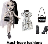 Poupée Rainbow High Shadow High Heather Grayson - 28 cm dans les tons de gris, cheveux et tenue noirs et blancs, sac élégant, joli cadeau pour les enfants de 4 à 10 ans