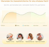 Oreiller cervical ergonomique en mousse à mémoire de forme avec housse amovible et lavable pour sommeil orthopédique, douleurs cervicales et douleurs abdominales (55 x 35 x 13 cm) Naty Shop Oreillers orthopédiques cervicaux