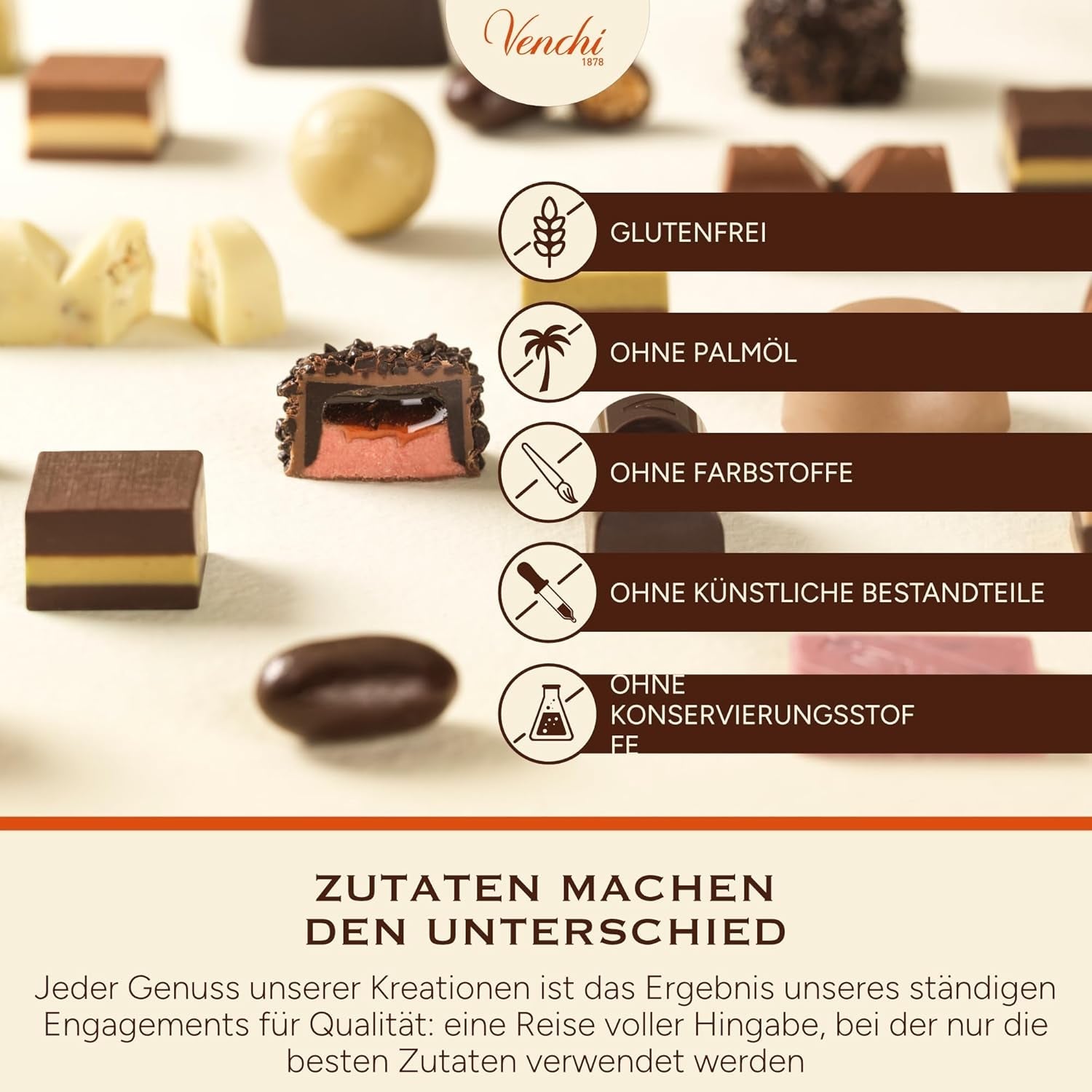 Venchi – Granblend Extra Black 75% SANS Sucre Ajouté, 1 kg – SANS Édulcorants Artificiels – Sans Gluten – Végétalien
