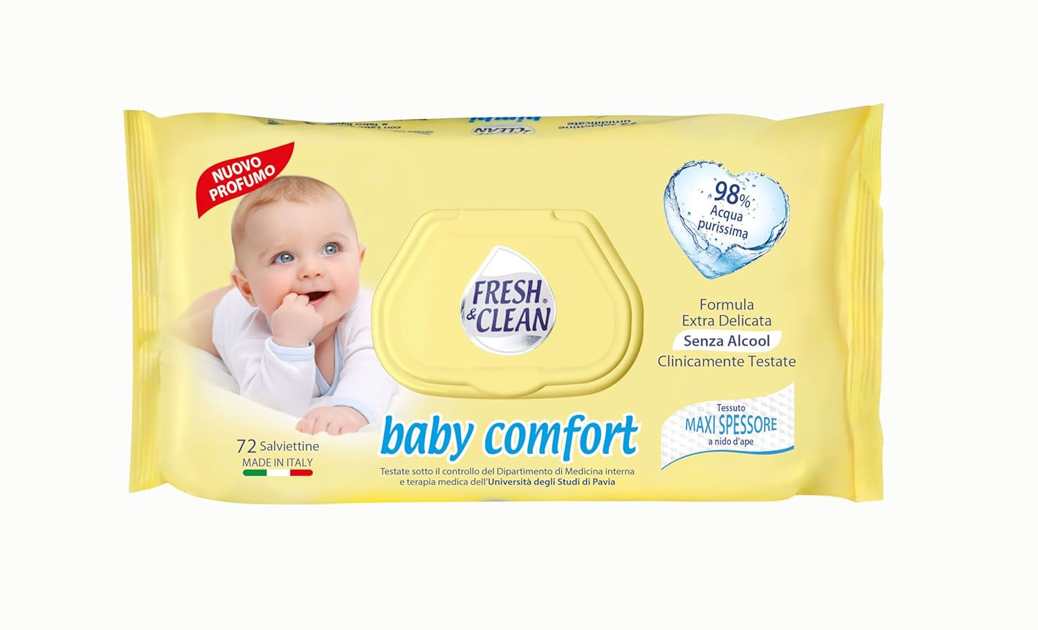 Lingettes humides, 72 pièces