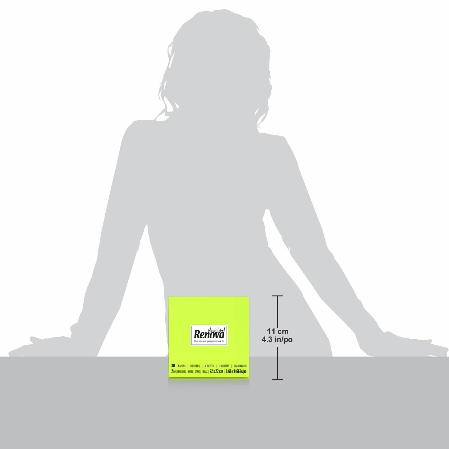 Serviettes en papier Renova Cocktail Vert - 30 Serviettes