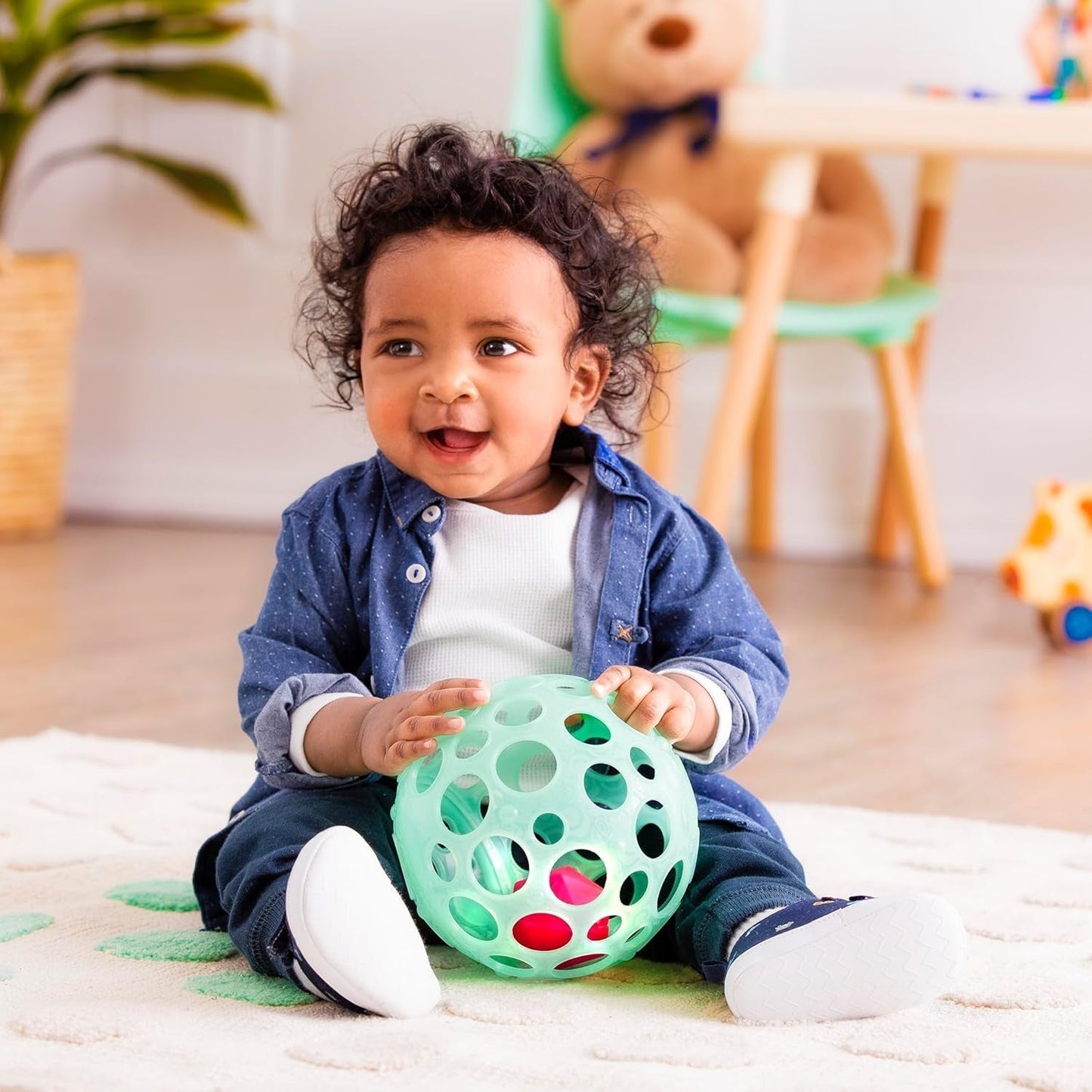 B. toys Jouet bébé Jouet bébé jouet de motricité avec lumière - jouet bébé pour nouveau-nés, filles et garçons à partir de 0 mois, sans PVC Bebe Toys Naty Shop