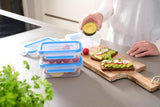 Emsa 508558 Récipients de conservation des aliments Clip & Close | Ensemble 3 pièces | 3 x 1 litre | -40 à +100 degrés | plastique | 100% scellé | sceau spécial pour la fraîcheur des boîtes de conservation des aliments Naty Shop