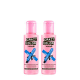Crème colorante semi-permanente UV GO TOXIC, 100 ml (1 paquet) Naty Shop Teinture capillaire bleue 100 ml (1 paquet)