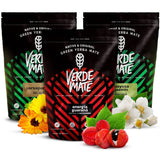 Service à thé Yerba Mate aux herbes | Yerba Maté aux herbes | Green Mate Énergie verte Guarana, Guayusa Jazmin, Salsepareille | Yerba Mate verte brésilienne | 3X500G