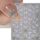 Autocollants pour ongles Aurora Shell, autocollants pour ongles, autocollants pour ongles, autocollants pour ongles Rosa Laser, autocollants pour ongles pour femmes, design de ongles, accessoires pour ongles, Nail Art
