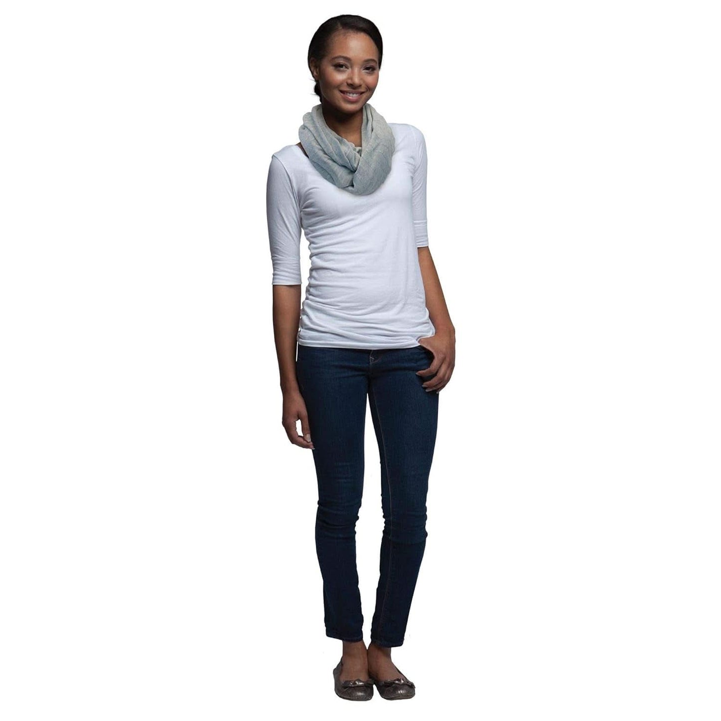 Chicco - Echarpe d'allaitement Boppy Infinity 17 Cm gris Accessoires Alimentation et Allaitement Bebe Naty Shop